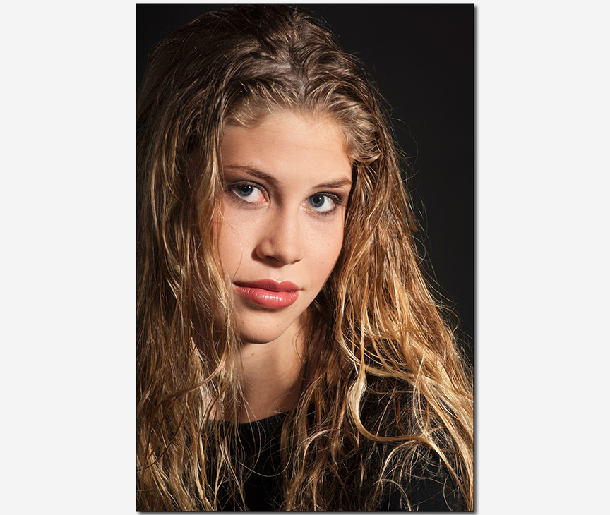 young with the beauty of youth model headshot